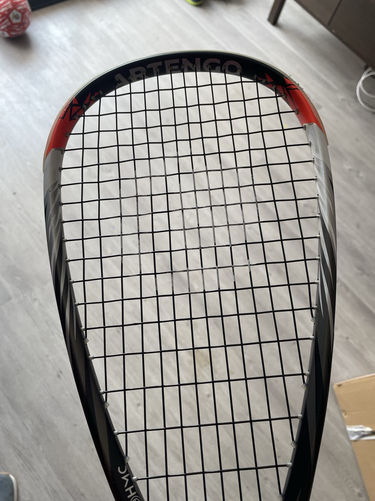 Raquete squash + bolas