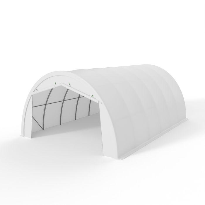 Hala namiotowa łukowa 6,1x18,3m Całoroczna ochrona | Gruba Plandeka!