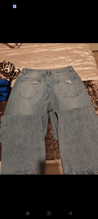 Calças ganga mom fit