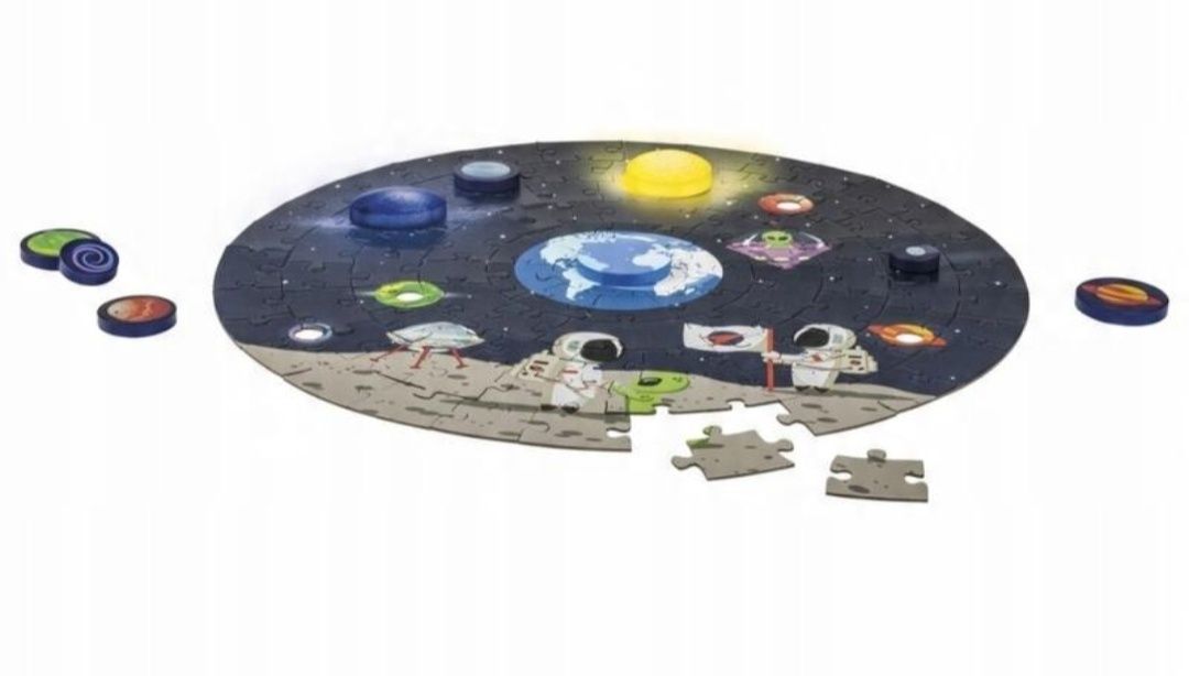 Головоломка playtive "puzzle weltall" (космічний пазл) з підсвіткою