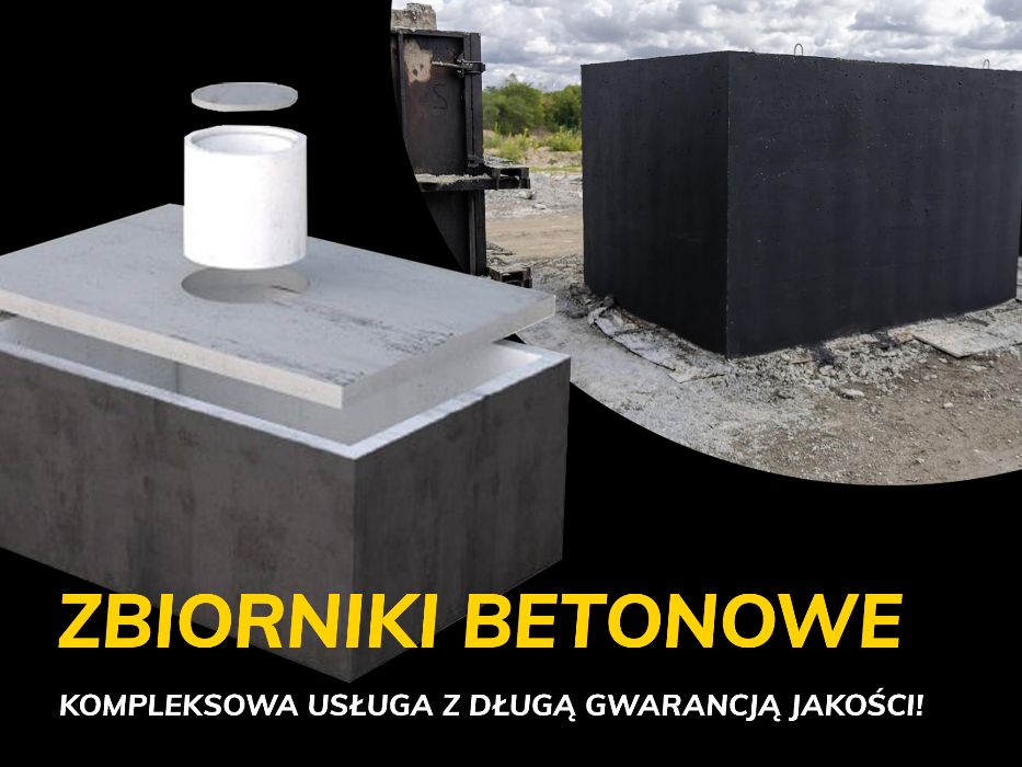 Szambo Betonowe Zbiornik Betonowy na ścieki deszczówkę wodę PRODUCENT