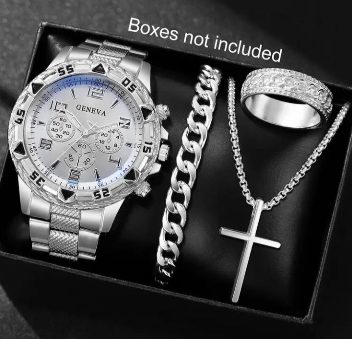 Przepiękny zegarek z kompletem biżuterii!