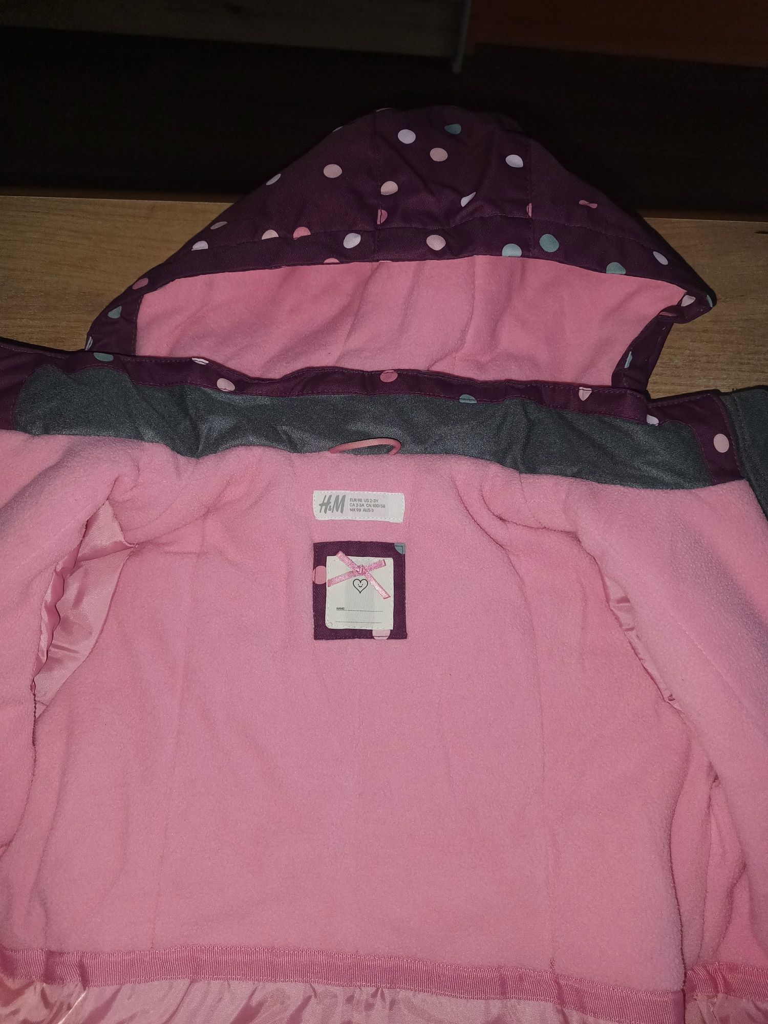 Porządna Narciarska Kurtka h&m jak nowa piękny wzór