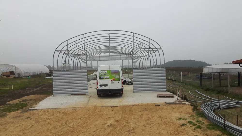 Tunel foliowy, 10,5 x 32 m. tunele foliowe rura fi 57/2,6.