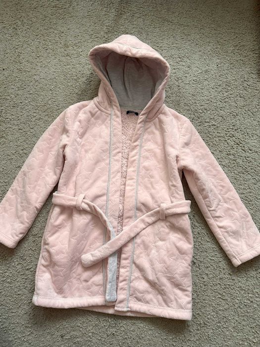 Dziecięcy szlafrok OKAIDI 8 lat/128 cm, pudrowy róż