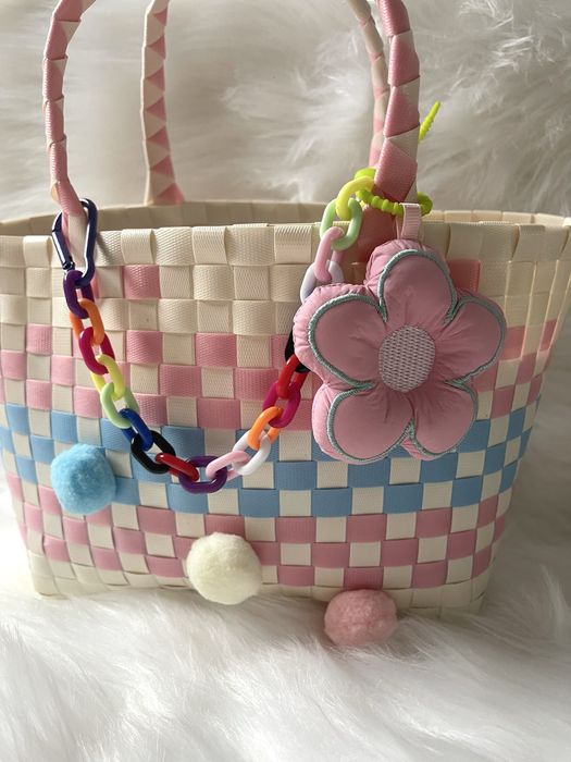 Torebka do ręki na plaże koszuczek koszuk handmade