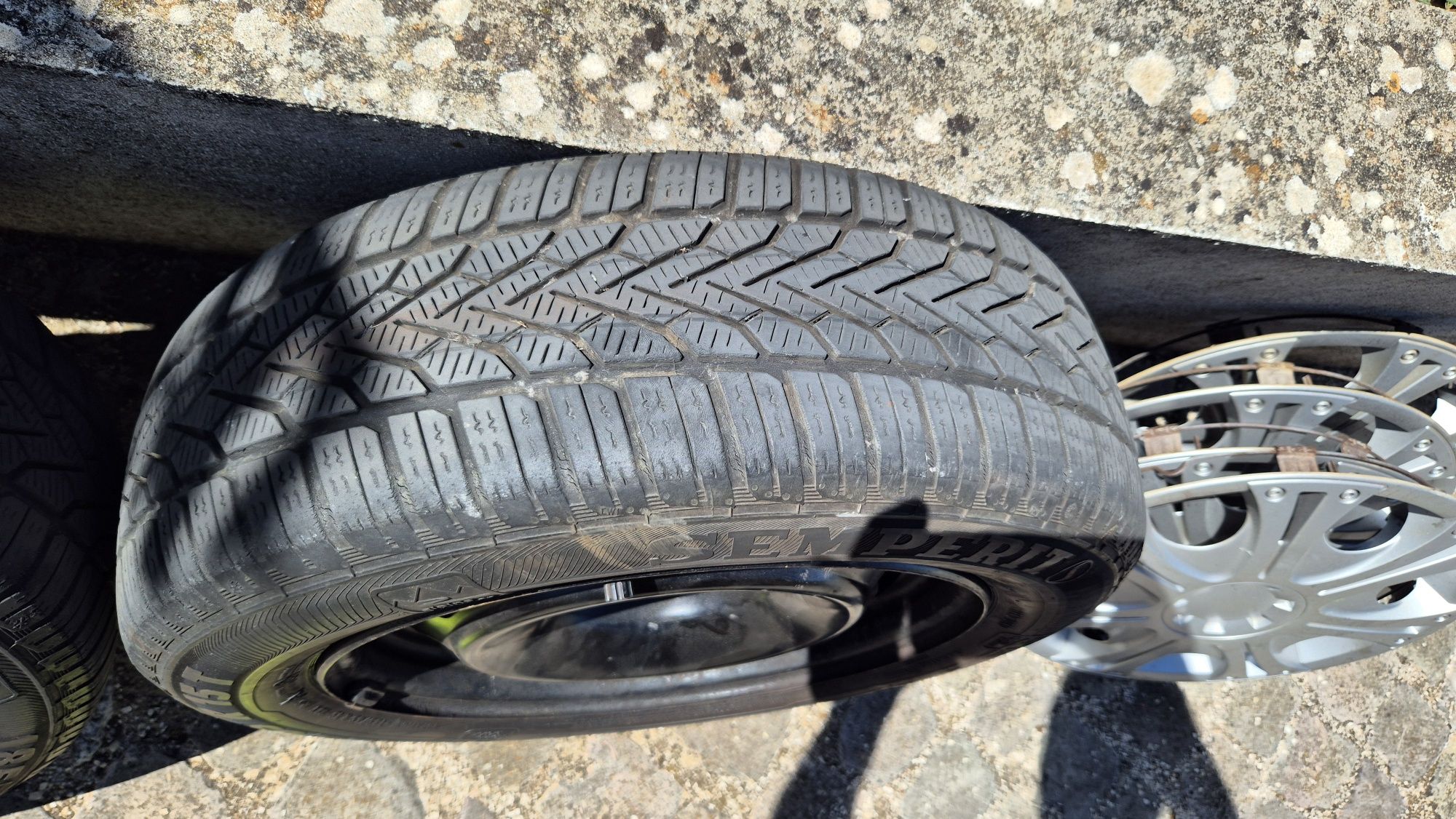 Conjunto jantes, pneus e tampoes citroen 185 65 R15
