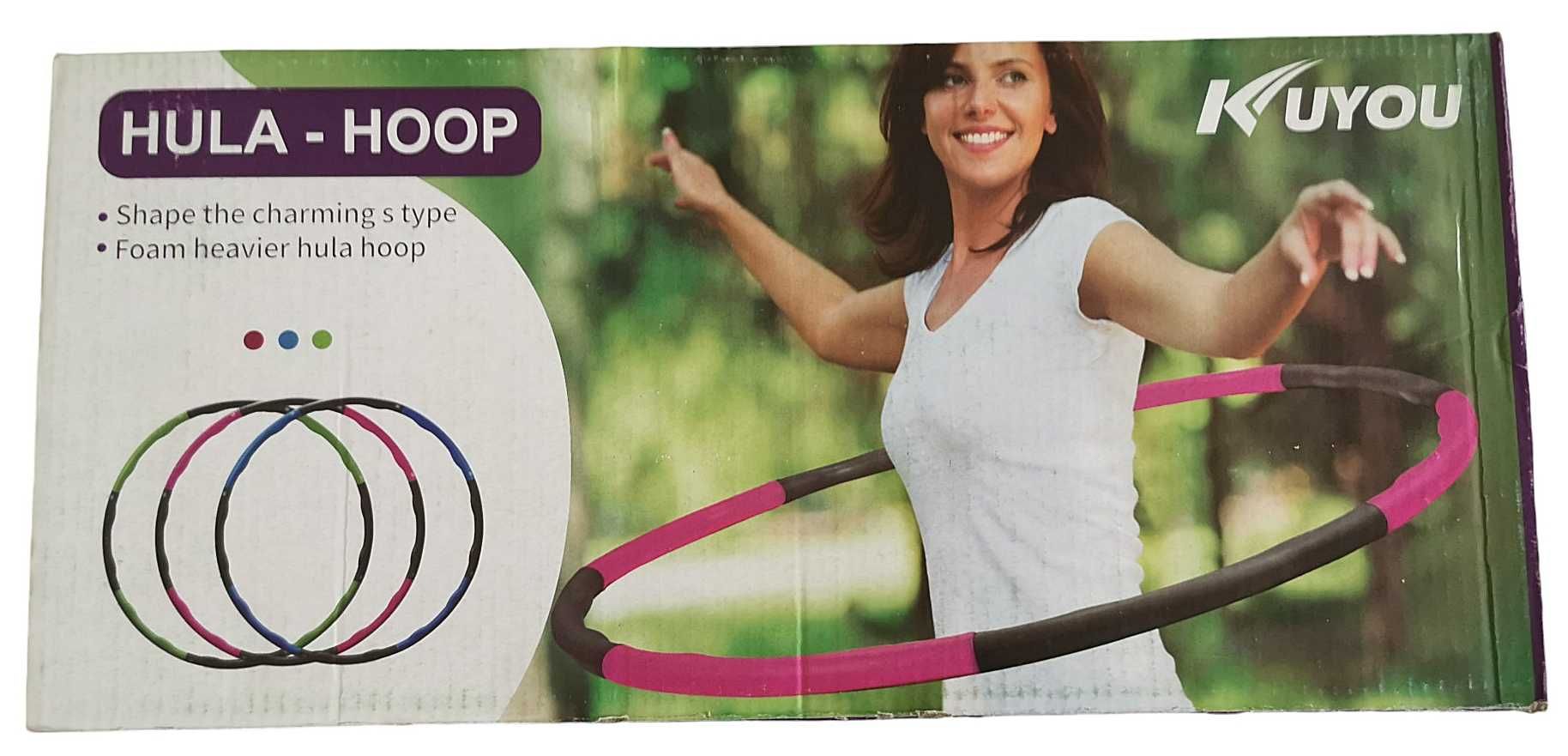 Hula hoop składane piankowe funkcja masażu 8 części zatrzaski