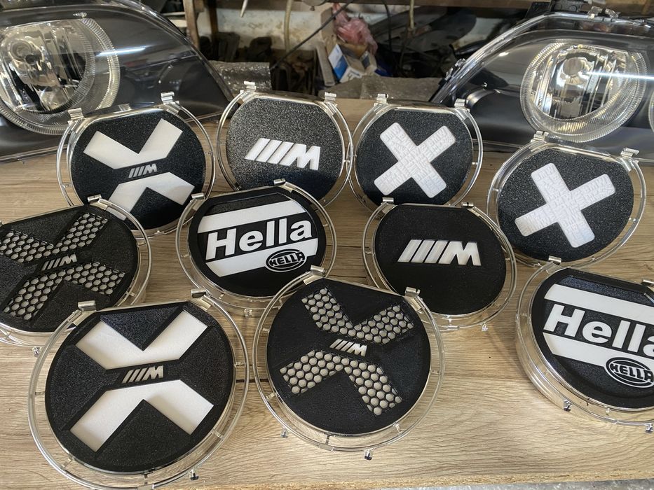 Декор вставки в фары е39