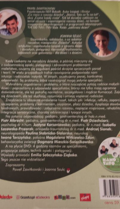 Ksiązka o niemowlakach plus CD  Mamo Tato3 co ty na to ?