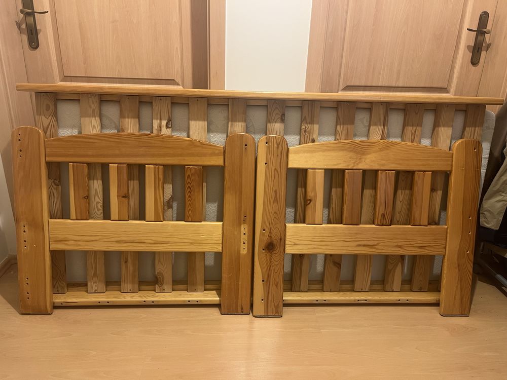 Łóżko 180x80 sosnowe z materacem gratis
