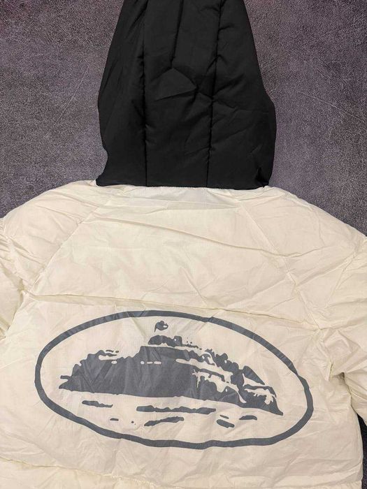 (БЕЗ ПЕРЕДОПЛАТИ)Corteiz Puffer Jacket біла куртка пуховик кортез