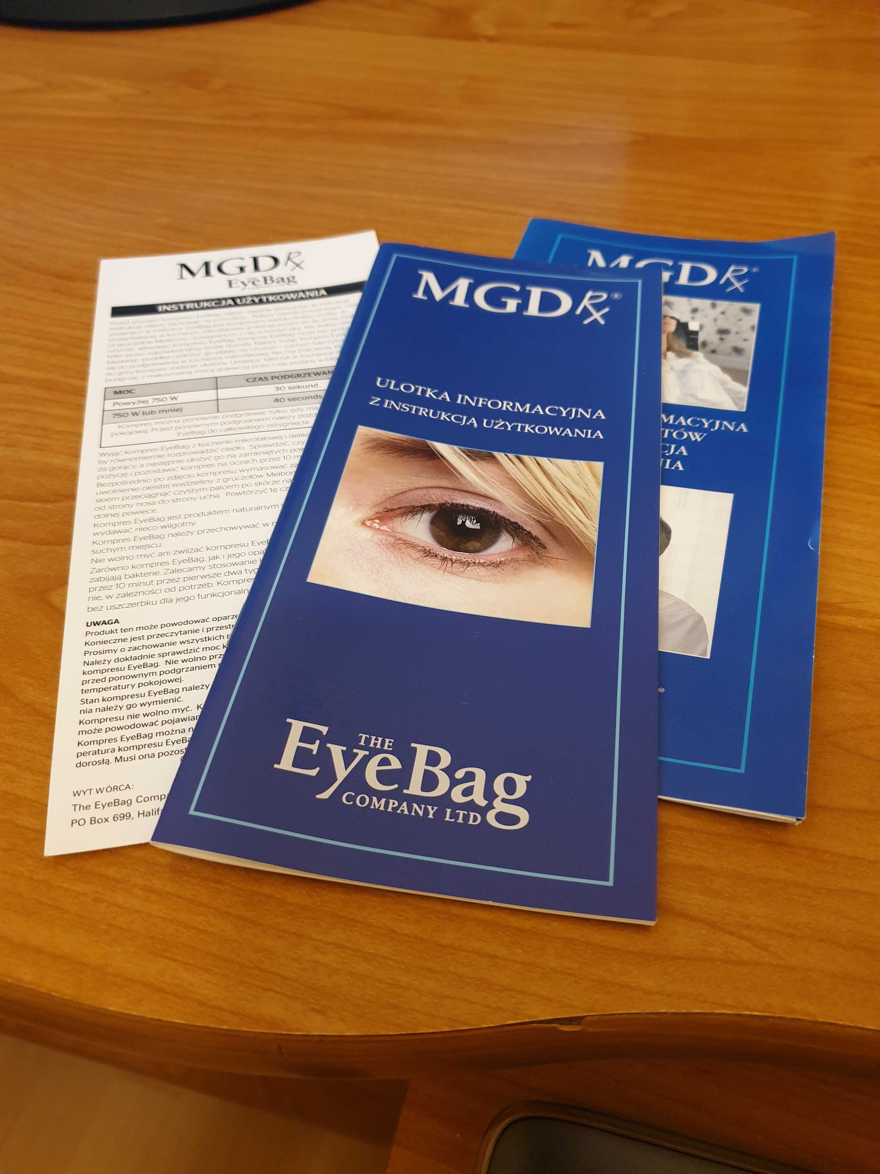Termiczny kompres Eye Bag do leczenia zespołu suchego oka dys. Meiboma