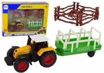 Zestaw farma + traktor + koń. Leantoys