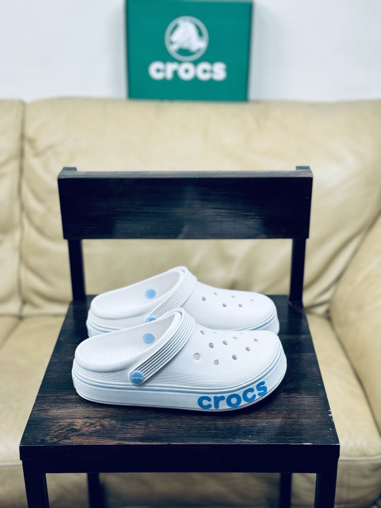 Кроксы женские белые на платформе Новинка 2024 все цвета Crocs, сабо