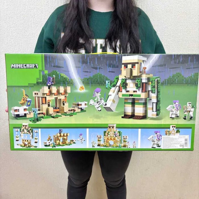 Лего Майнкрафт фортеця голема конструктор 868 деталей 2 зборки