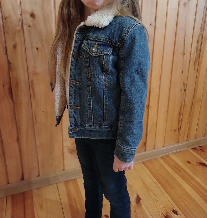 Джинсова куртка з підкладом  4-5 років
