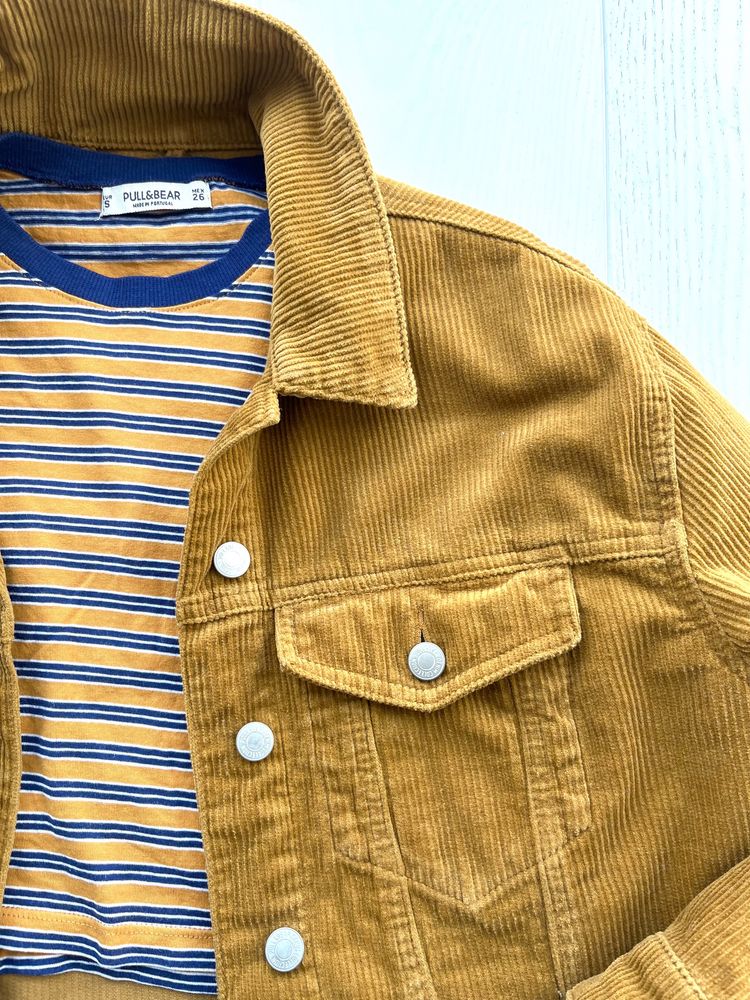 Kurtka damska sztruksowa Pull&Bear rozm. S, jak NOWA!