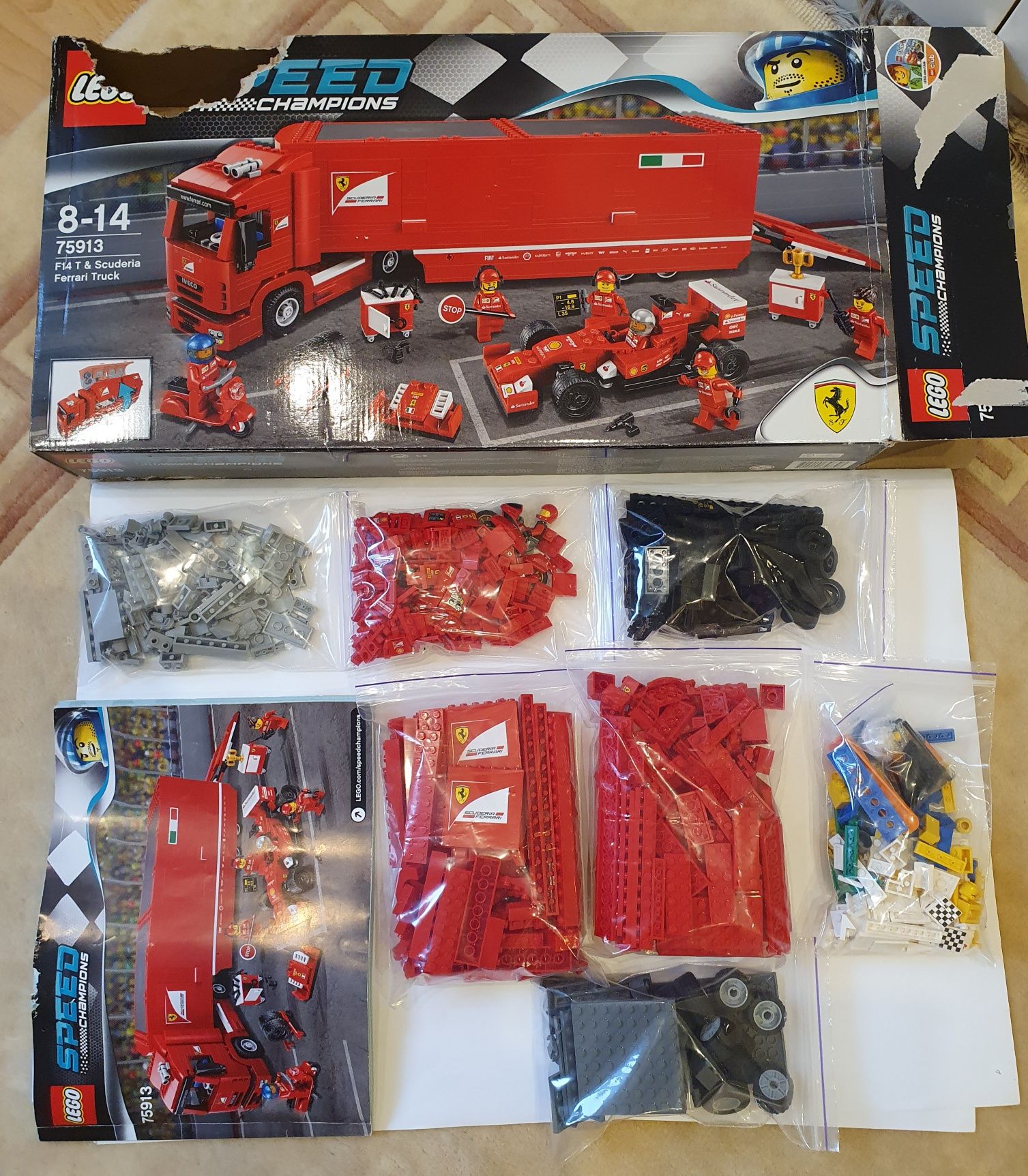 LEGO Speed Champions F14Т грузовик Scuderia Ferrari Лего 75913