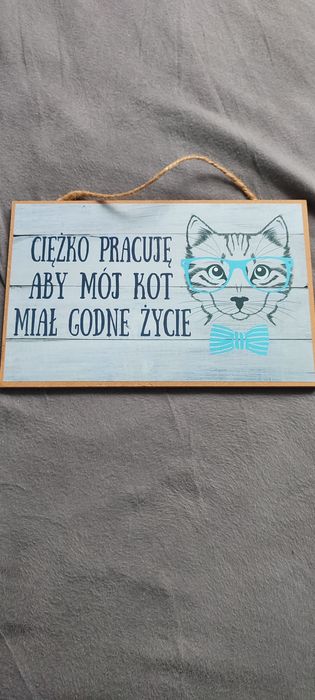 Tabliczka zawieszka z kotkiem