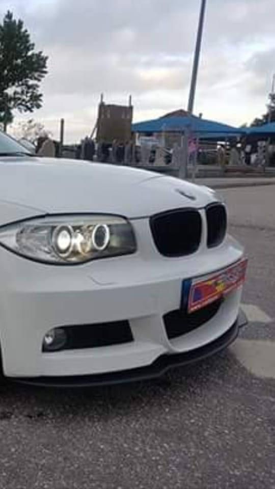 LIP SPOILER FRONTAL PALA ABA LÂMINA AVENTAL BMW SÉRIE 1 E81 E82 E87 E88 PACK M PERFORMANCE 1M M1 CS GTS NOVO