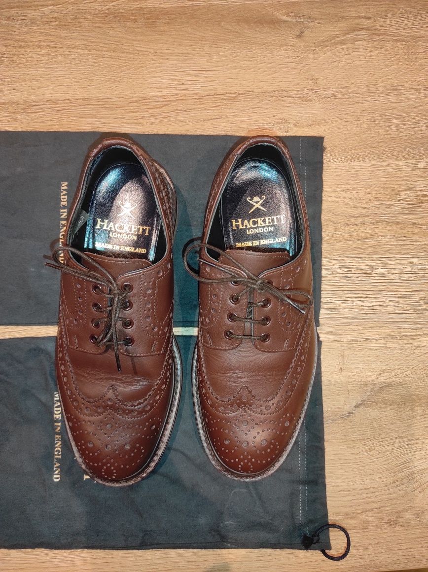 Skórzane buty Hackett London