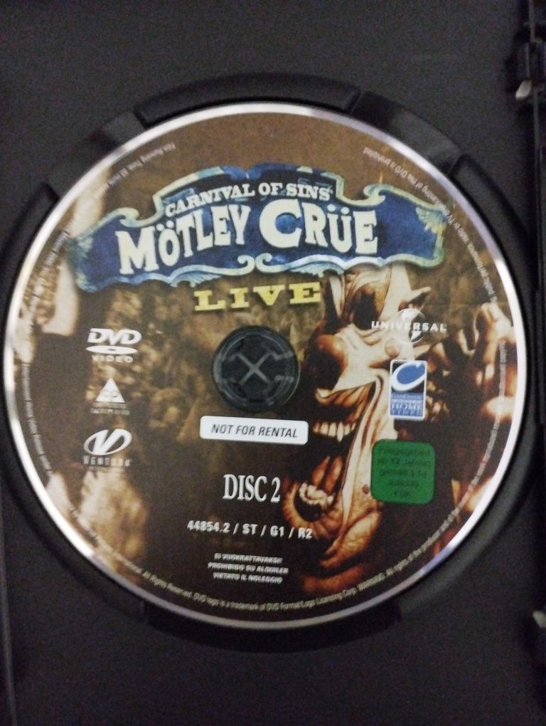 Motley Crue (Live DVD) Carnival Of Sins