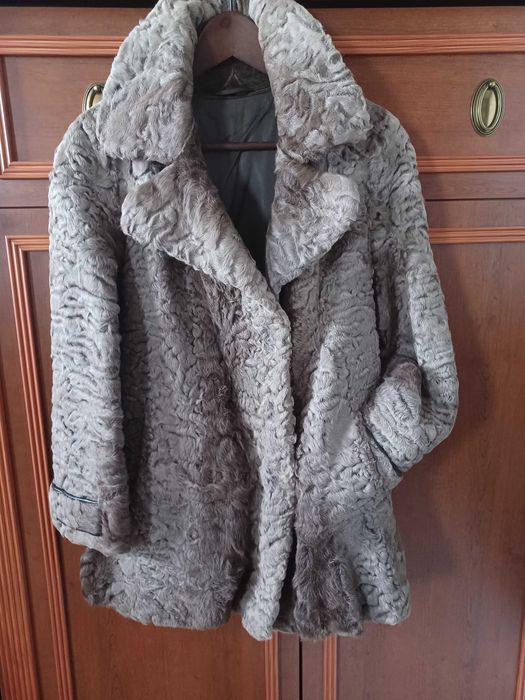 damskie naturalne futro, karakuły, L, XL