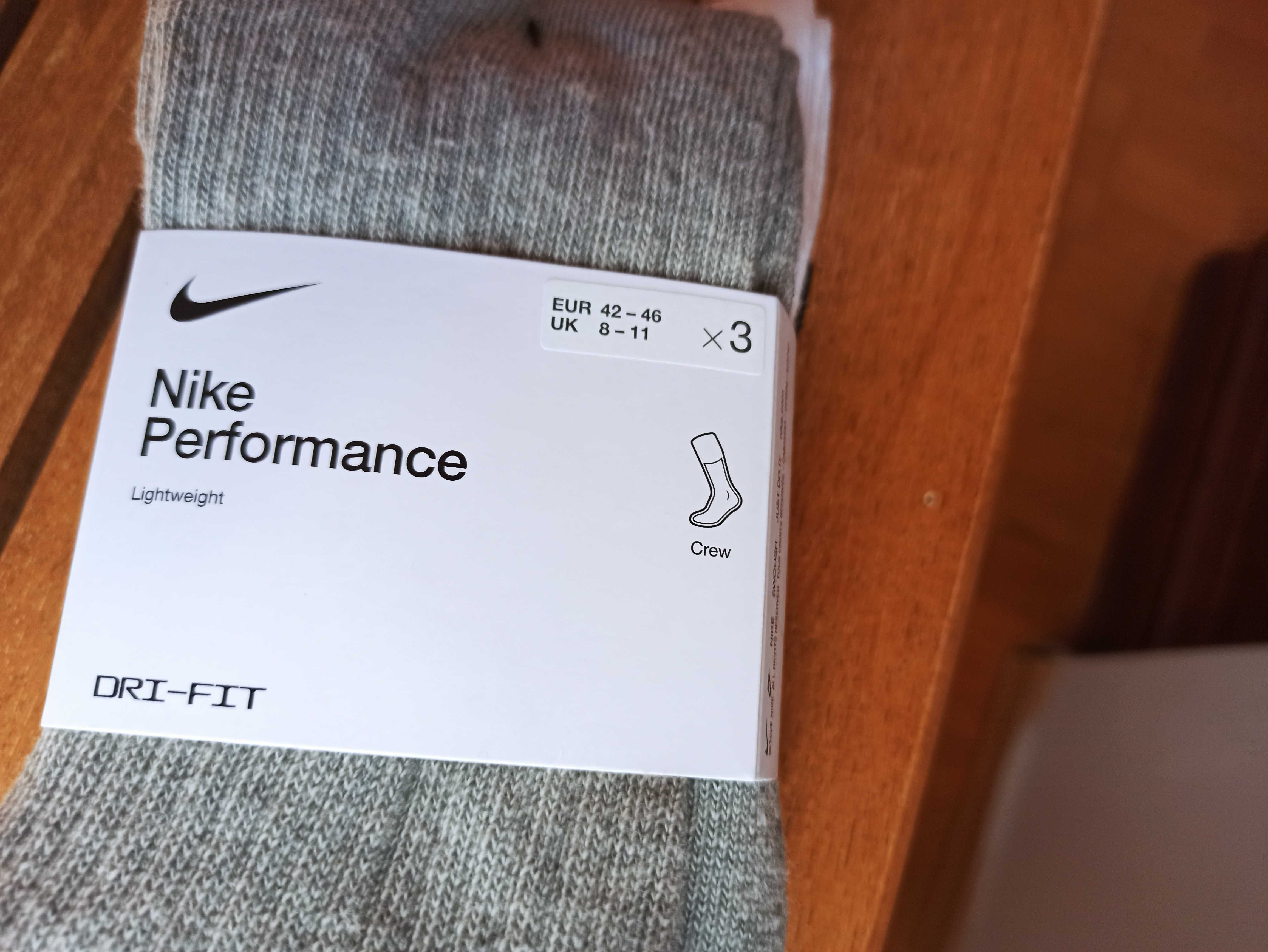 (r. 42-46 DUŻE) Nike skarpetki skarpety wysokie SX4704,-901 trójpak