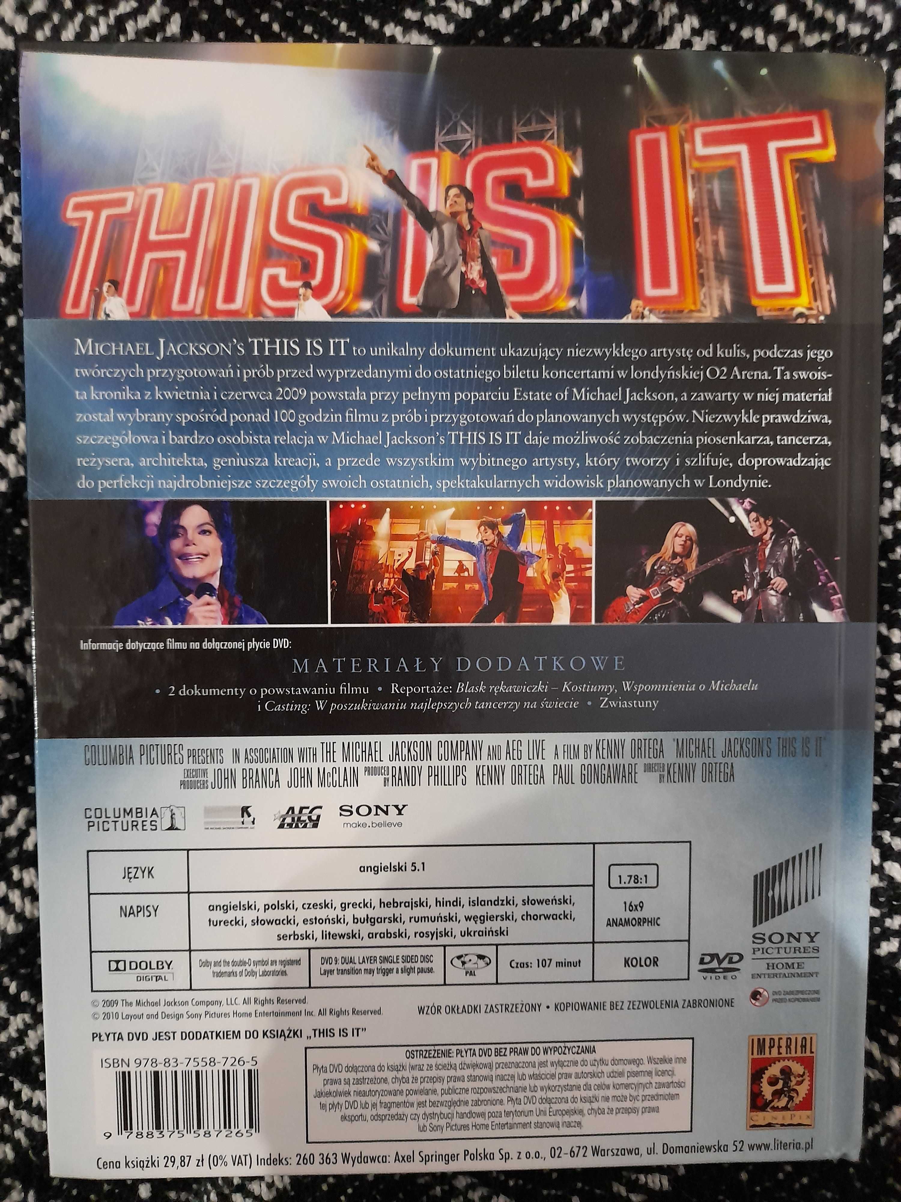 DVD Michael Jackson's This is it