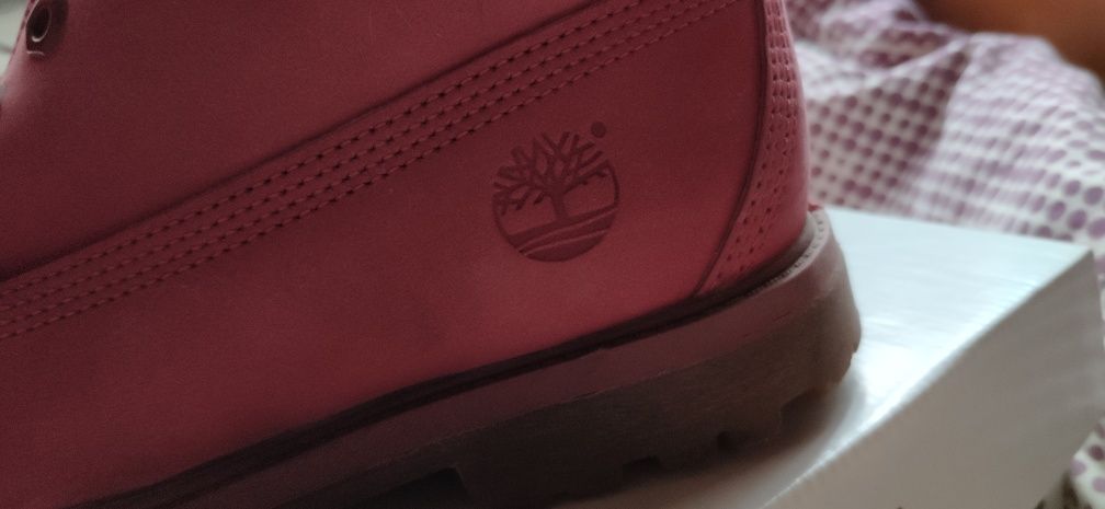 Trapery Timberland różowe
