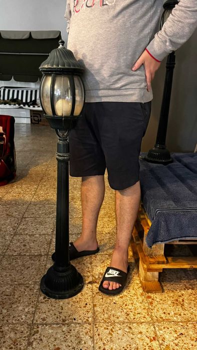 Conjunto de Candeeiro de Jardim com pé