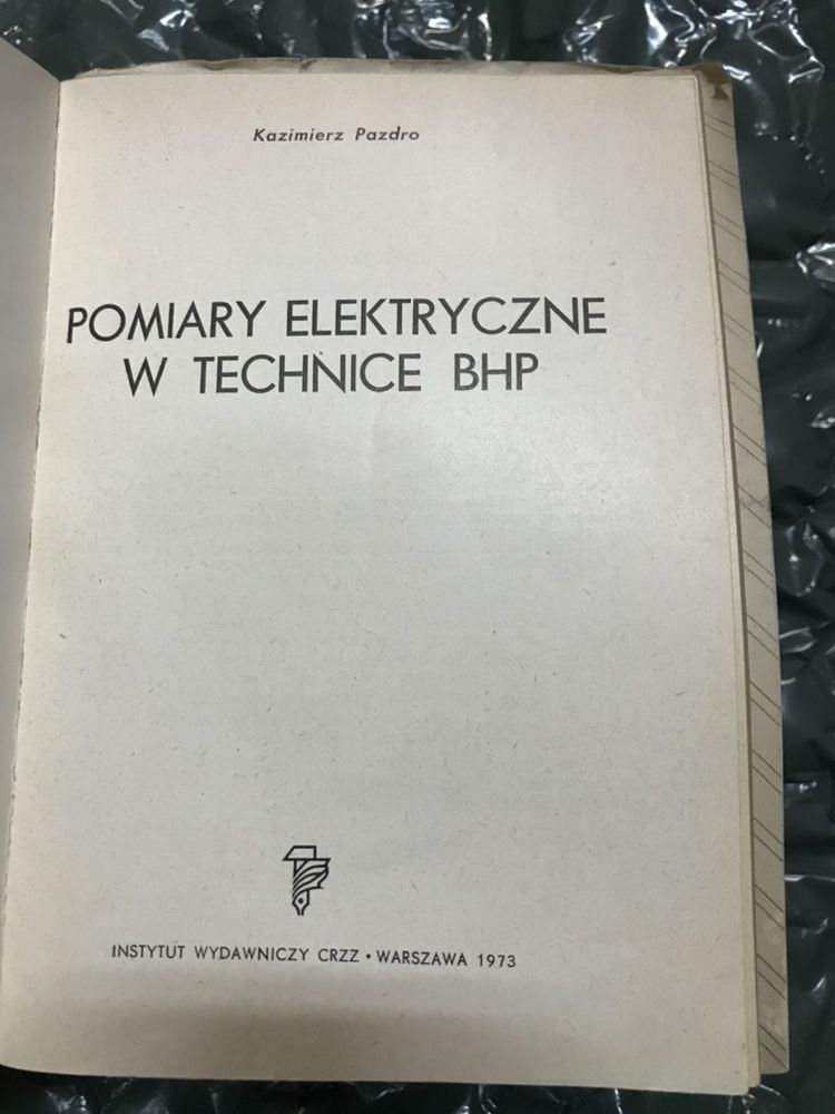 . Pomiary elektryczne w technice bhp PAZDO CRZZ