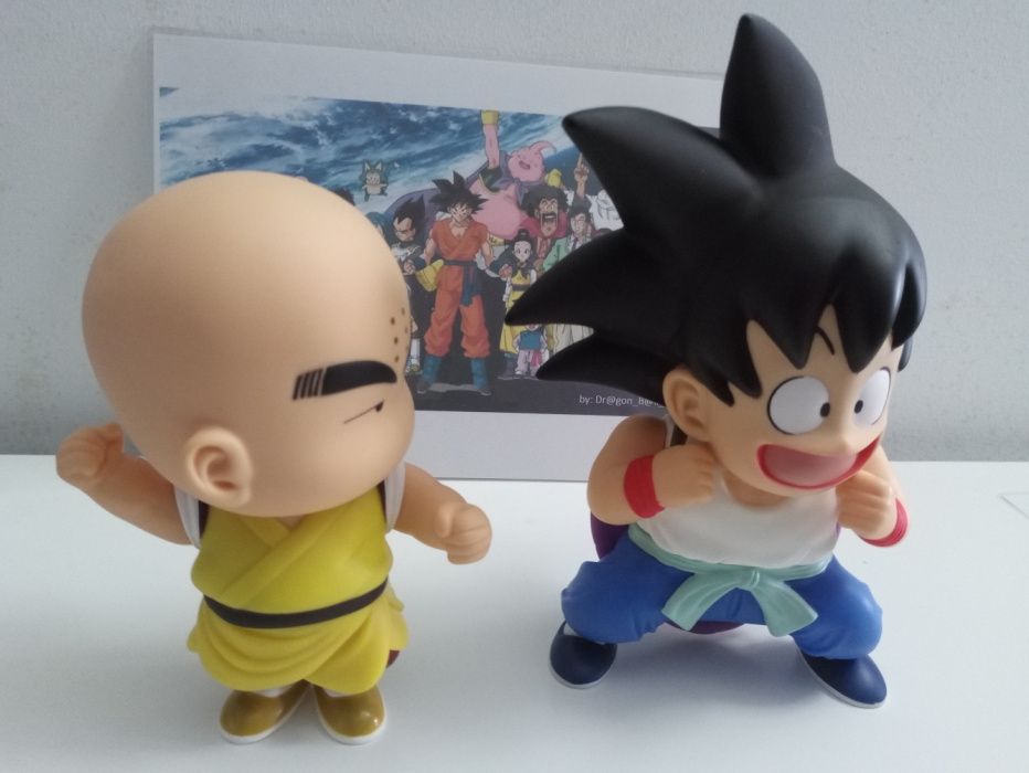 Goku e Krilin Dragonball Z Novo, figuras articuladas