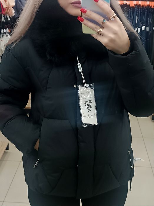 Стильный пуховик,парка,куртка удлиненная женская на меху