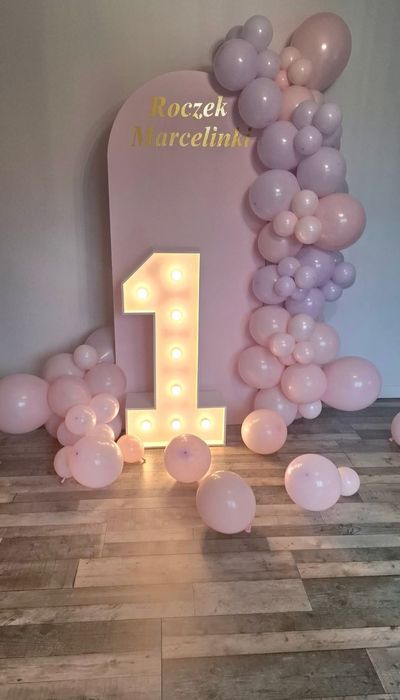 Dekoracje balonowe, ścianki naa urodziny, chrzest, rocznicę,