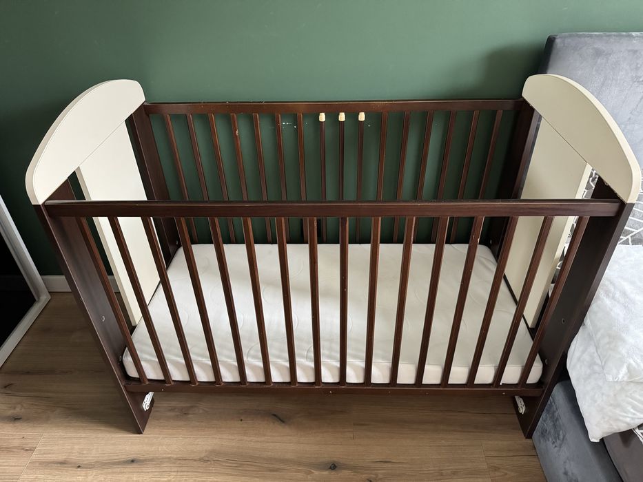 Łóżeczko dziecięce 60x120 + Materac Ikea Skonast 60x120