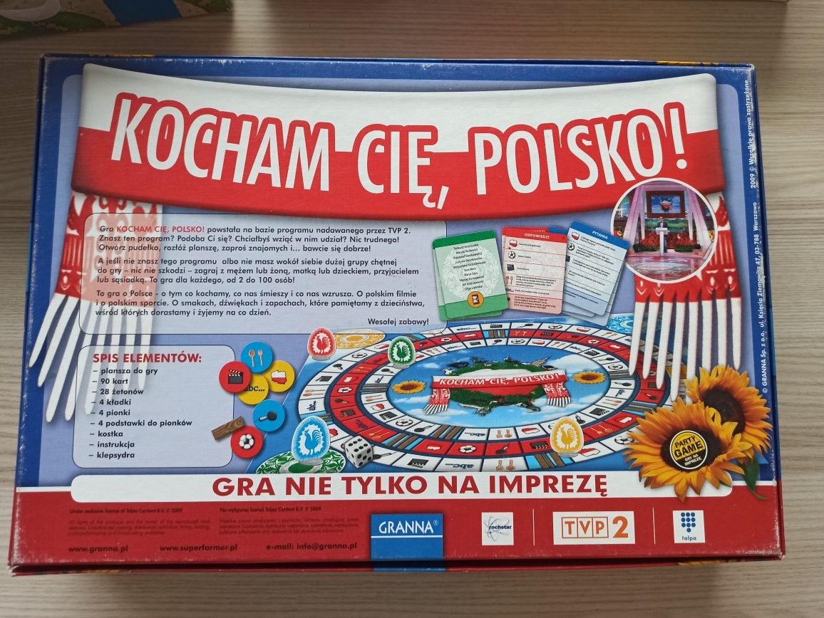 Kocham Cię Polsko gra planszowa