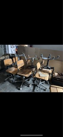 Krzesła LOFTowe do renowacji drewno metal