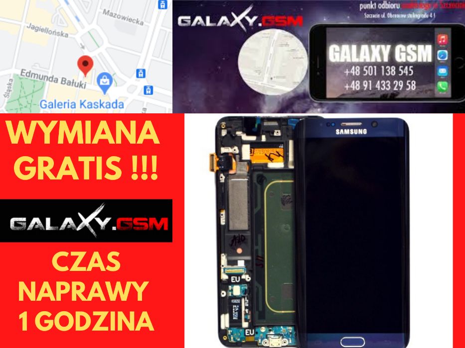 GALAXY S6 EDGE PLUS G928 Wyświetlacz Oryginał Wymiana GRATIS