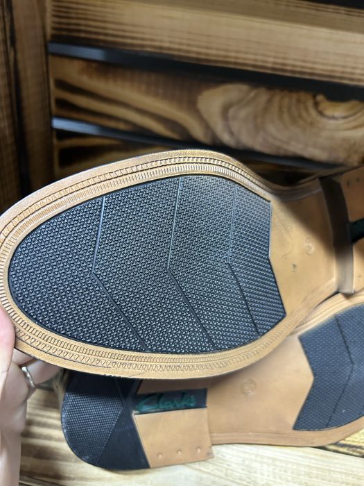 Шкіряні туфлі оксфорди чоловічі Clarks extra wide 10 (44)