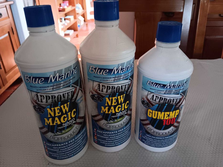 Produtos Limpeza e proteção de flutuadores New Magic
