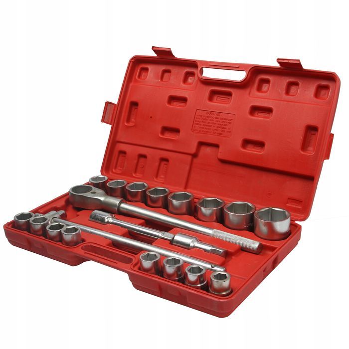 Klucze Nasadowe 21El. 3/4 Duże Nasadki Zestaw Tir Bus Ciągnik 6 Kątne