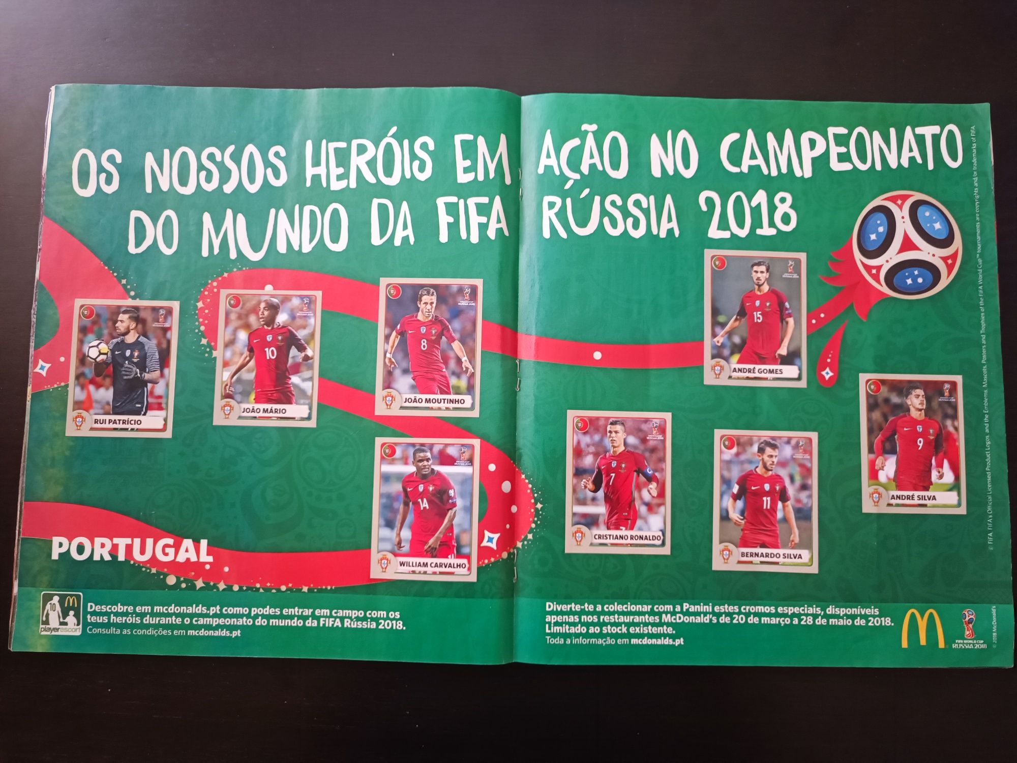 Caderneta mundial 2018 completa