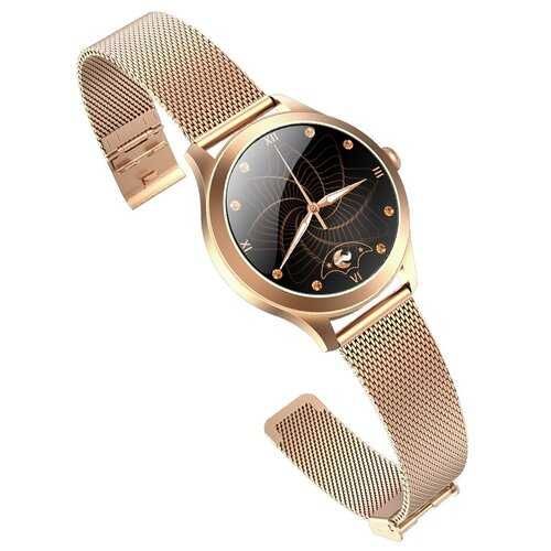 Smartwatch MAXCOM FW42 Złoty zegarek NOWY