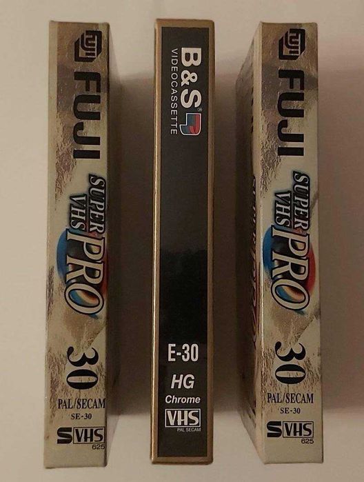 kasety VHS/S-VHS - Fuji, B&S