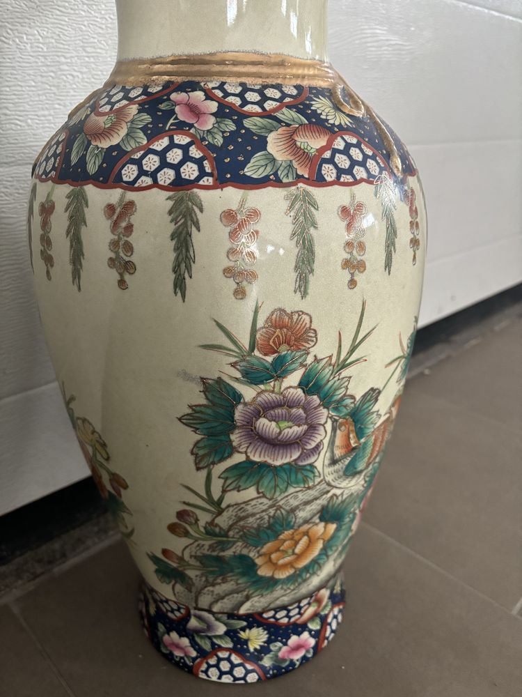Duża waza chińska ręcznie malowana 52 cm dynastia Ming porcelana Azja