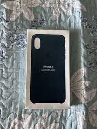 Capa para iPhone X Leather Case original