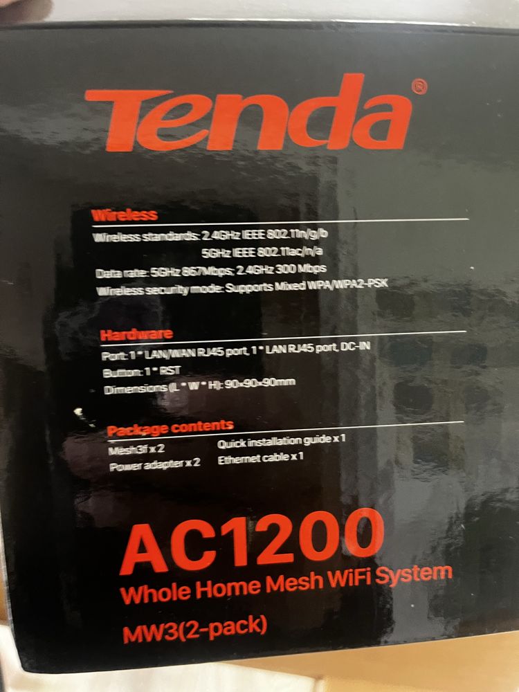 Tenda nova mw3 ruter mesh Wifi 3 kostki