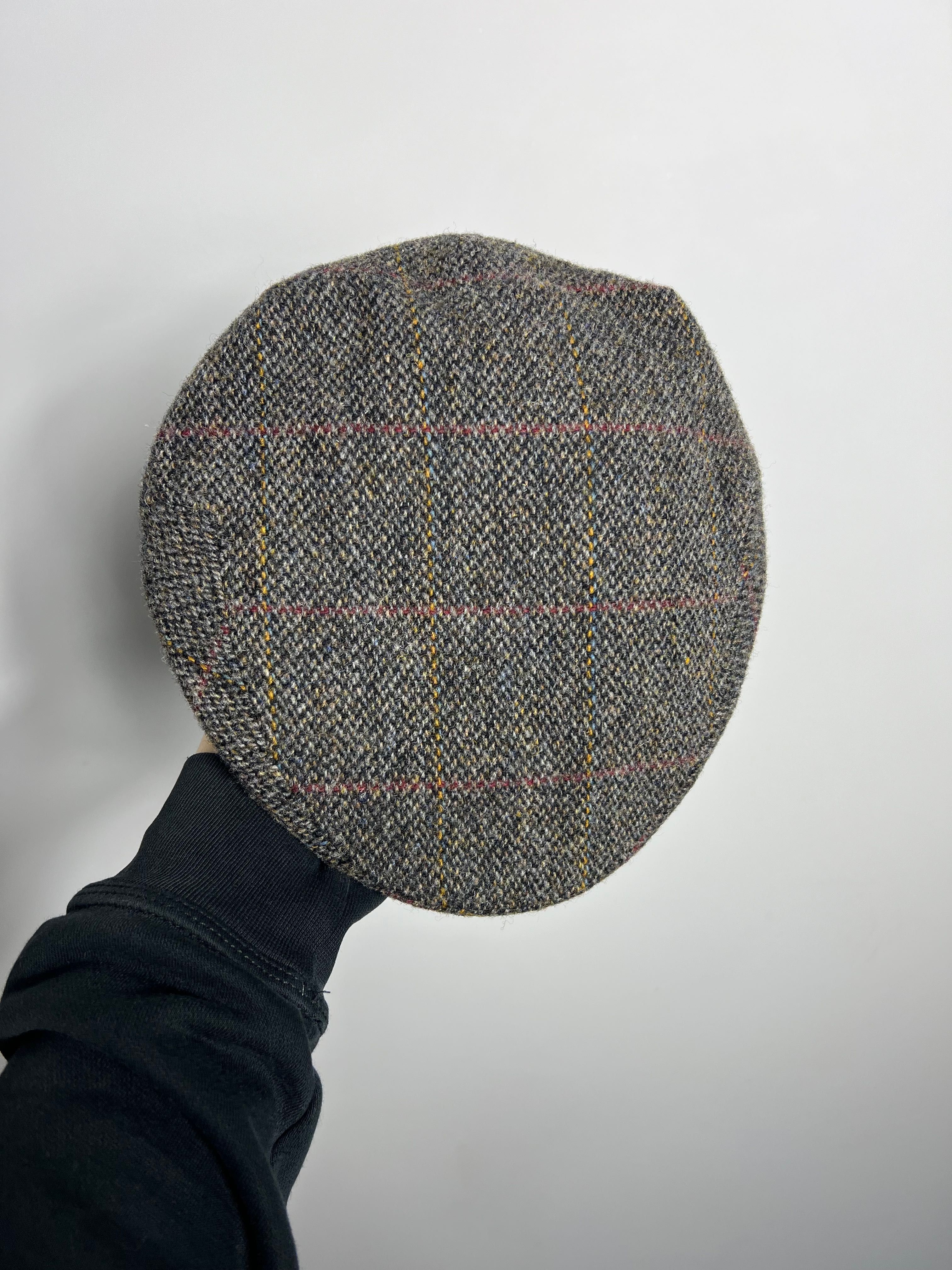 Wełniany Kaszkiet Harris Tweed 100% wool vintage